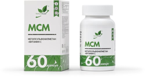 Метилсульфонилметан (МСМ) + витамин С 60 капс.